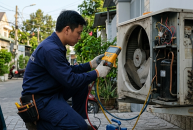 Dịch vụ sửa chữa máy lạnh tại Quận 12 cần kiểm tra những hạng mục nào?